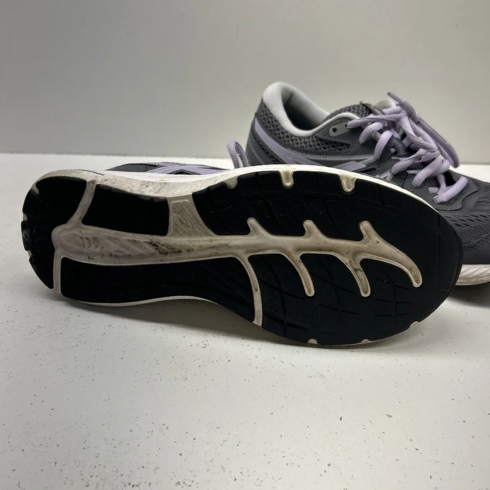 ASICS Gel-Contend 7 Women's Running Shoes Gray Purple Athletic Sneakers Size 8